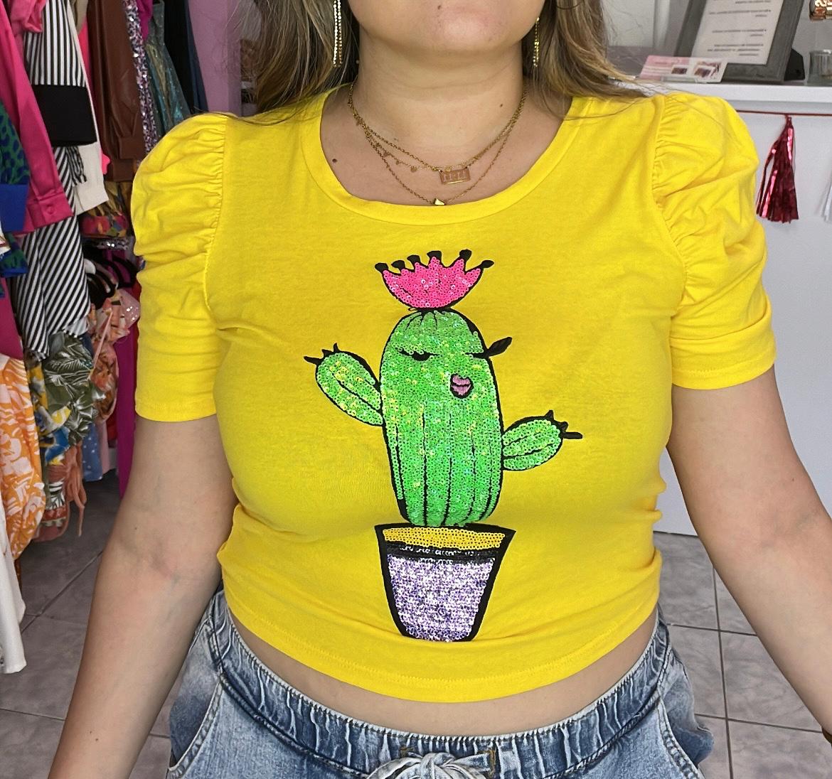 Yellow Cactus T Shirt