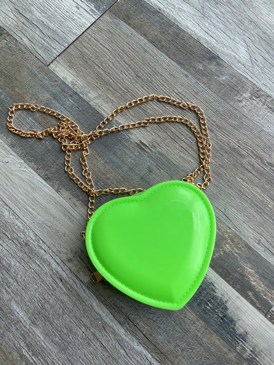 Mini Heart Shaped neon Bag