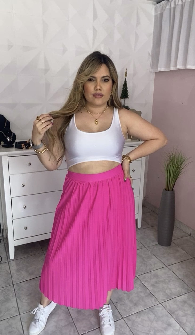 Midi Pink Skirt