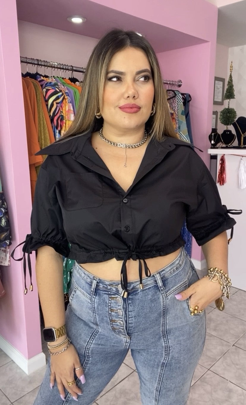 Alis Black Crop Top