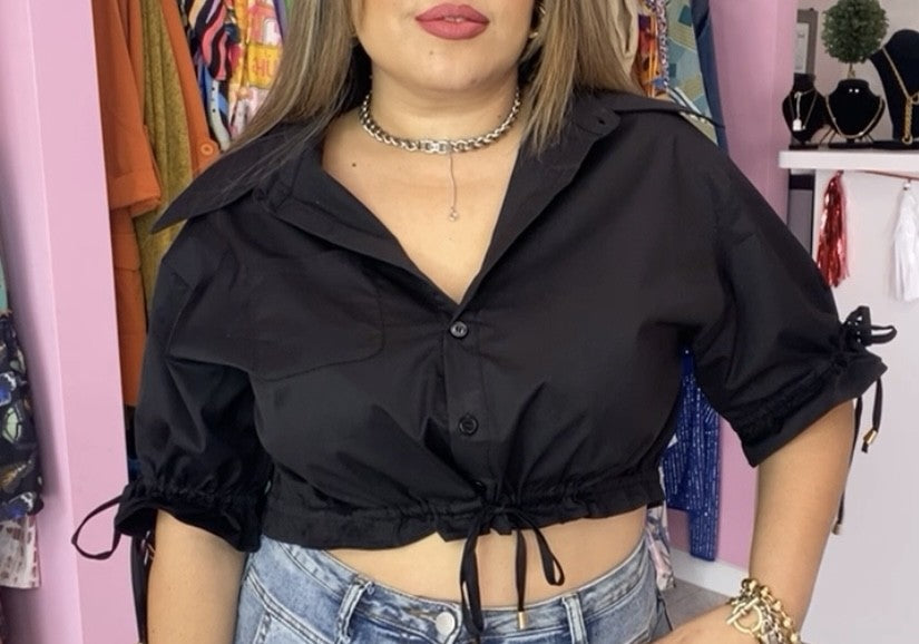 Alis Black Crop Top